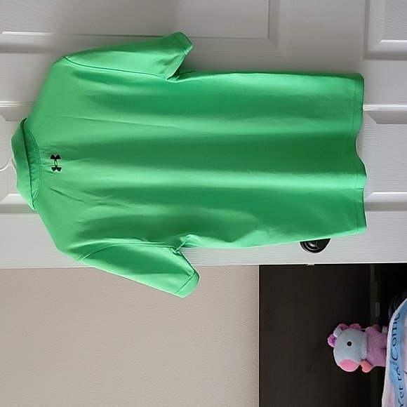 Highlighter Green Under Armour Polo - Picture 6 of 6